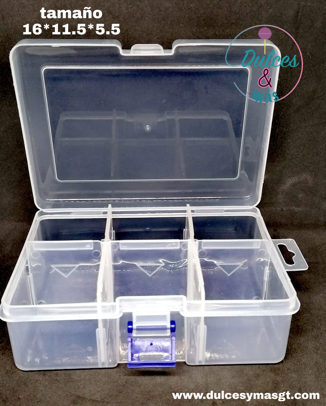 Paquete de 2 cajas organizadoras de plástico transparente de 24 rejillas,  contenedor de almacenamiento con divisor ajustable, caja organizadora de, cajas  plastico organizadoras